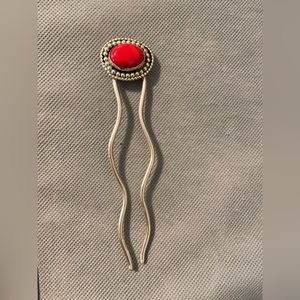 Sage Silver Hairpin